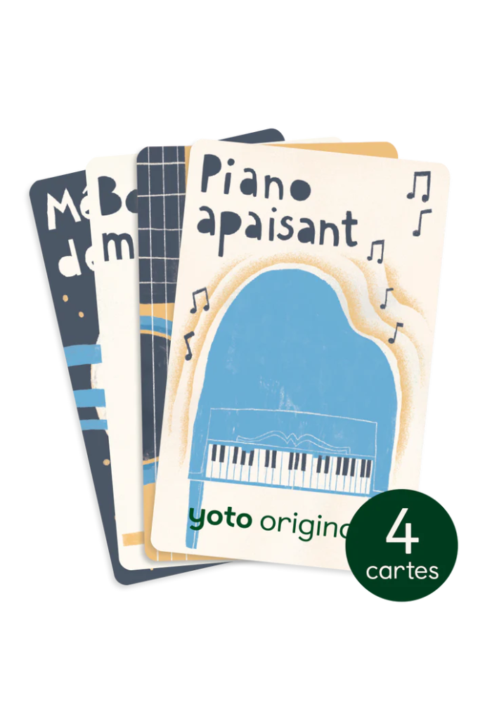 4 Cartes Audio Musique Pour S'Endormir - Yoto