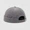 Casquette Sans Visière Velours Côtelé Gris