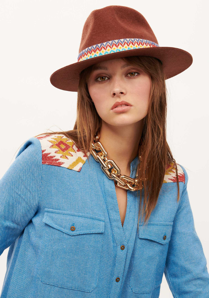 Chapeau Yzia Marron