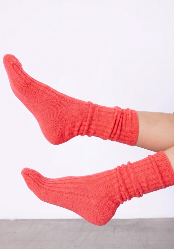 Chaussette Cachemire Irene Flamingo - Notshy