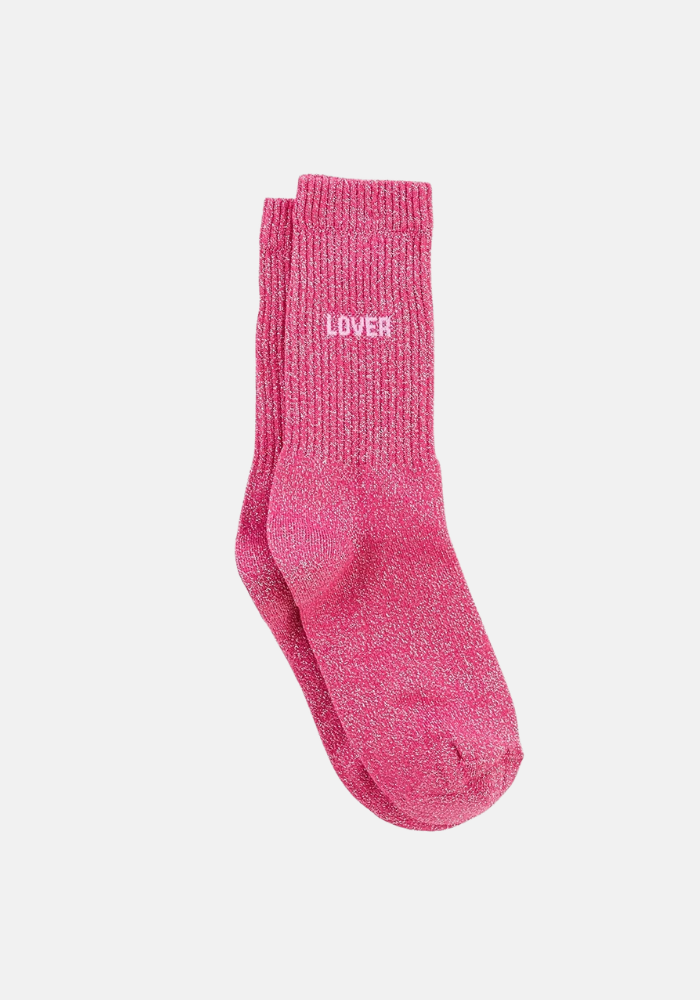 Chaussettes Lover Pailletées Fuchsia - Félicie Aussi