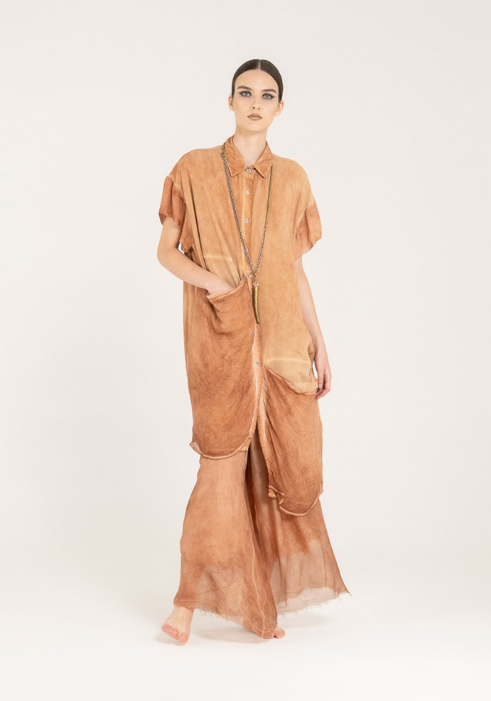 Chemise Asymétrique Starfish Orange - Sélectionné par Blush