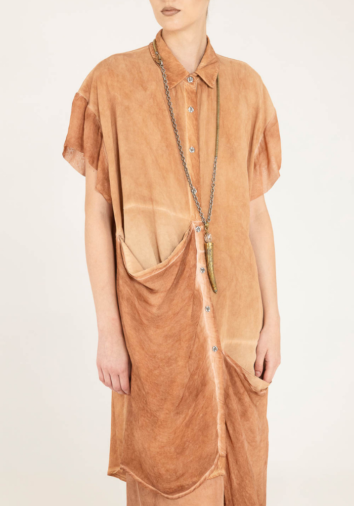 Chemise Asymétrique Starfish Orange - Sélectionné par Blush