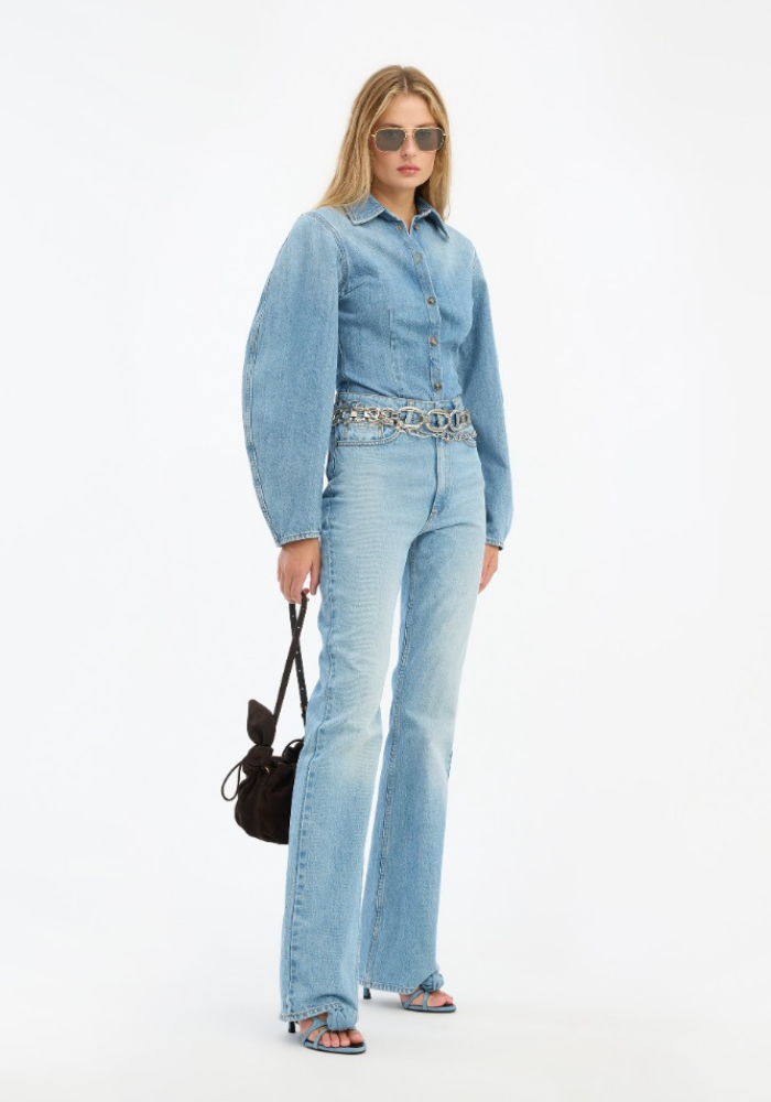 Chemise Denim Fitted Light Blue Denim - Rotate