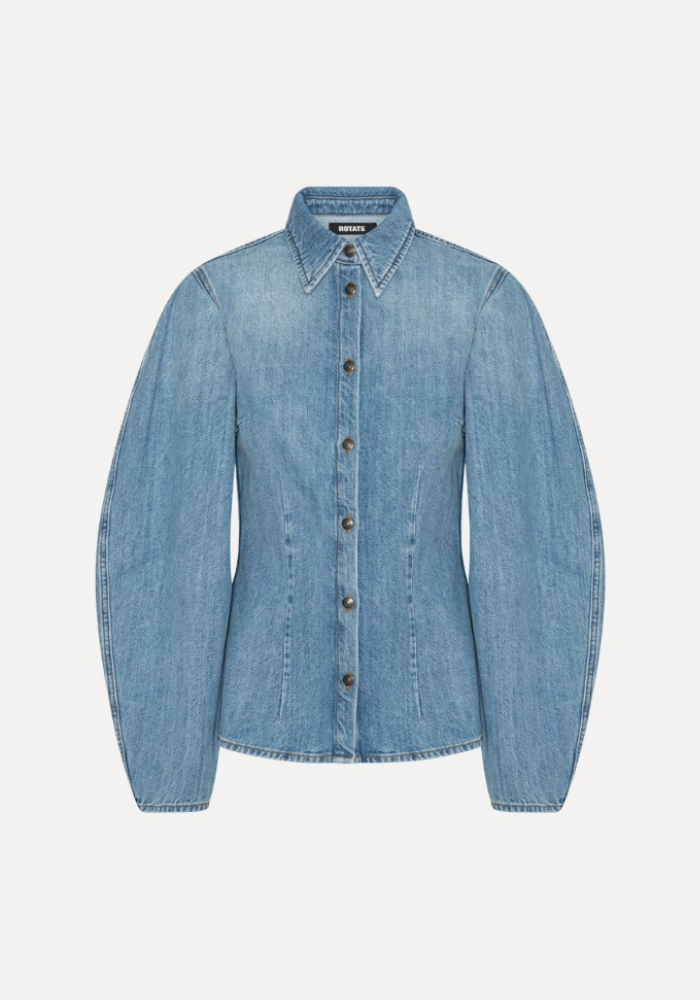 Chemise Denim Fitted Light Blue Denim - Rotate