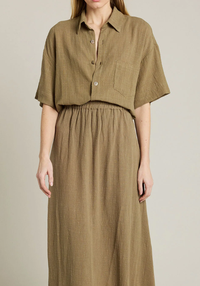 Chemise Ile Rousse Kaki - Maison Saint Julien