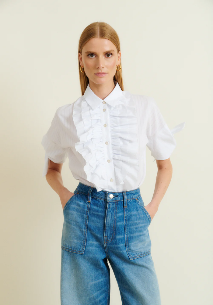 Chemise Solene Rayure Ciel - DMN Paris