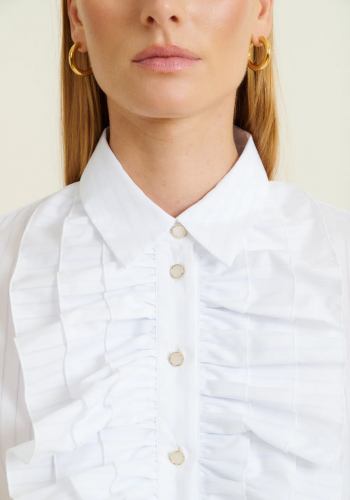 Chemise Solene Rayure Ciel - DMN Paris