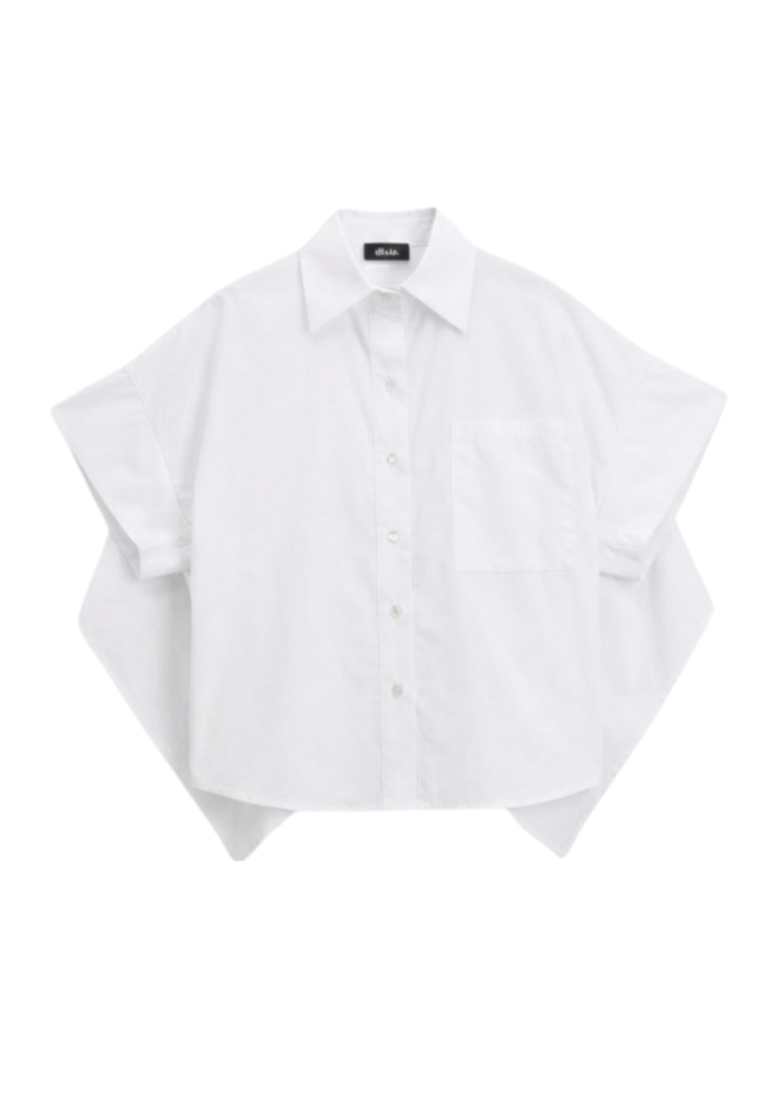 Chemise Manches Courtes Oversized Blanc - Dixie