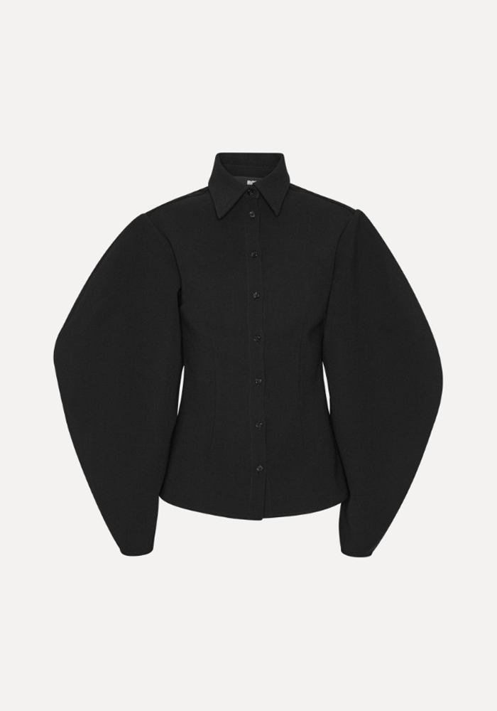Chemise Suiting Fitted Noire - Rotate