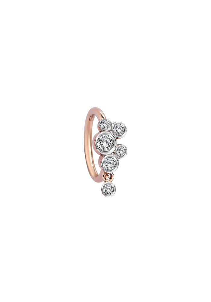 Piercing Cluster Mini Hoop - Kismet By Milka