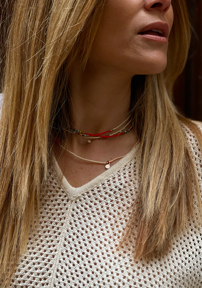 Bracelet 2 Tours x Cécile Siméone x Blush - Têtes Blondes