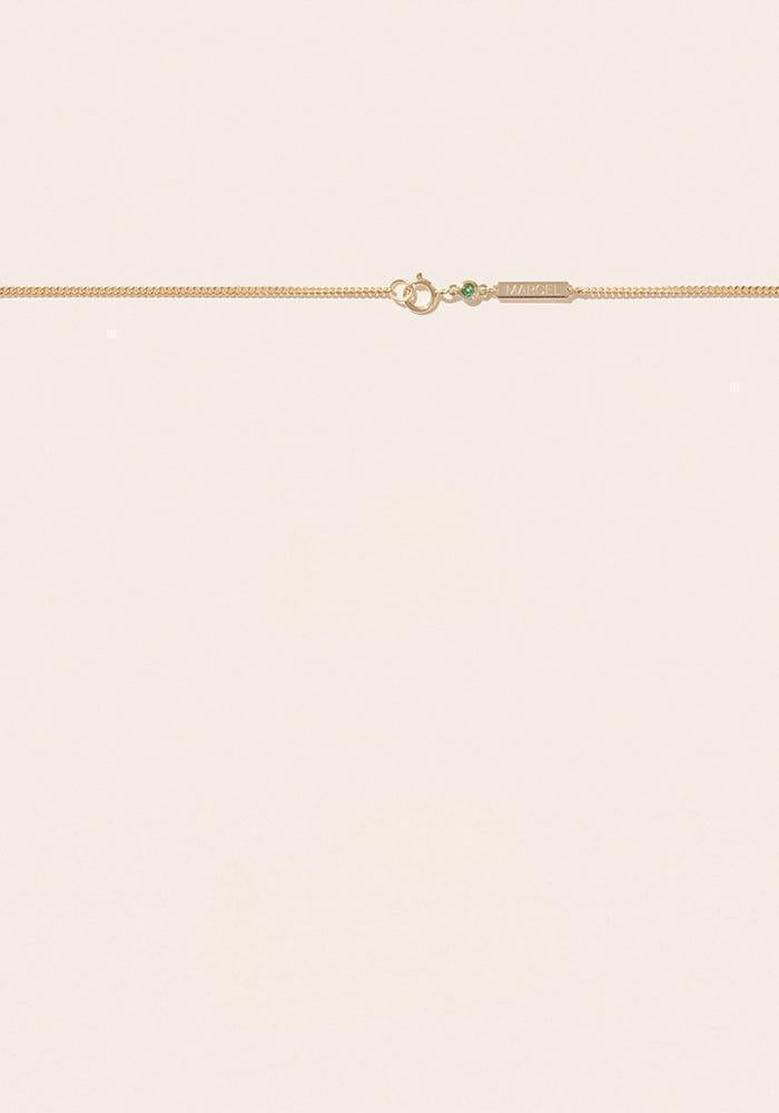 Collier June En Or Jaune et Tsavorite