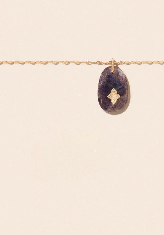 Collier Gaia 1 Iolite - Pascale Monvoisin