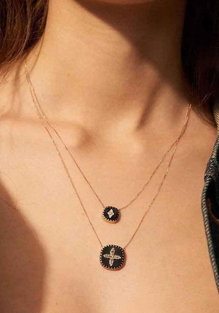 Collier Pierrot N°2 Noir - Pascale Monvoisin