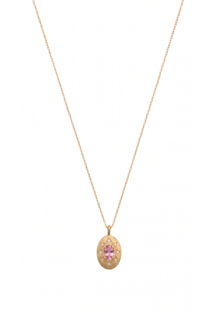 Collier Aura Tourmaline Rose - Hanka Ïn