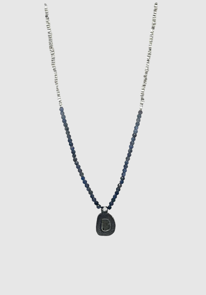 Collier Elor Saphirs Bleus - Baya Creation Paris