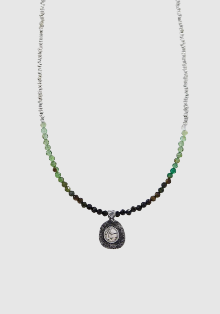 Collier Elor Tourmaline Vertes - Baya Creation Paris