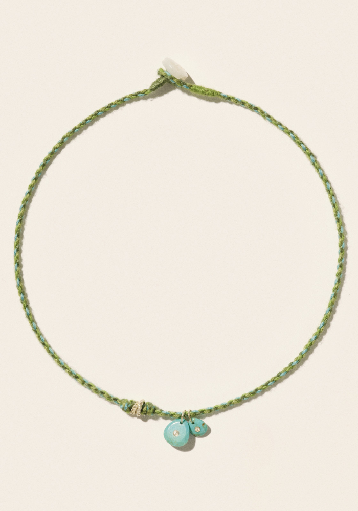 Collier Holi Turquoise - Pascale Monvoisin