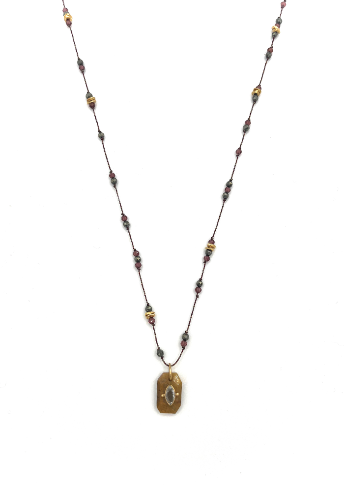 Collier Inside Oeil De Tigre - Hanka Ïn