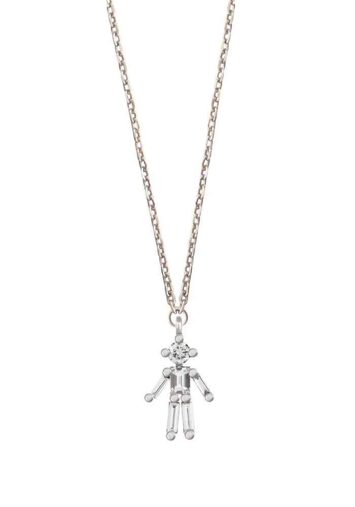 Collier Mini Garcon Blanc - Little Ones Paris