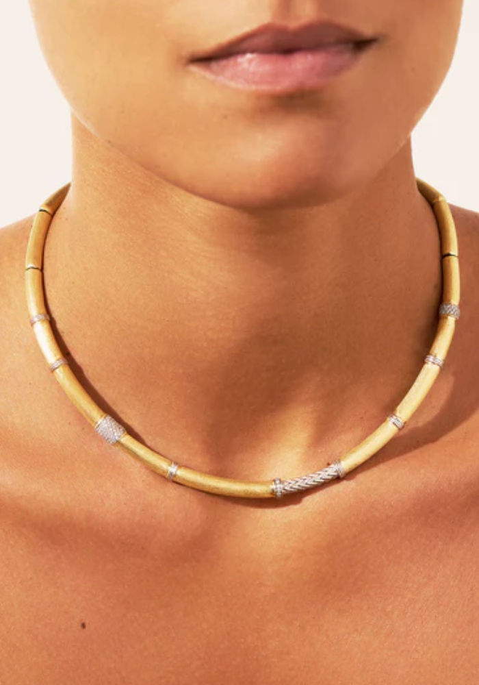 Collier Minuit Argent Et Zircons - Be Maad