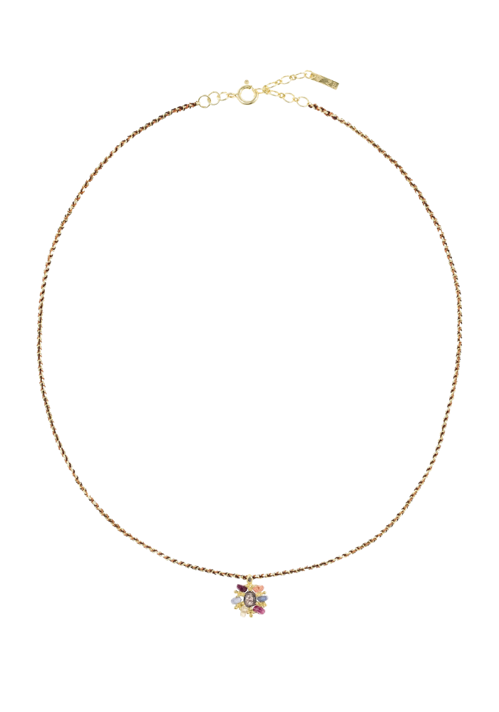 Collier N°976 Gold Brown Caramel - Marie Laure Chamorel
