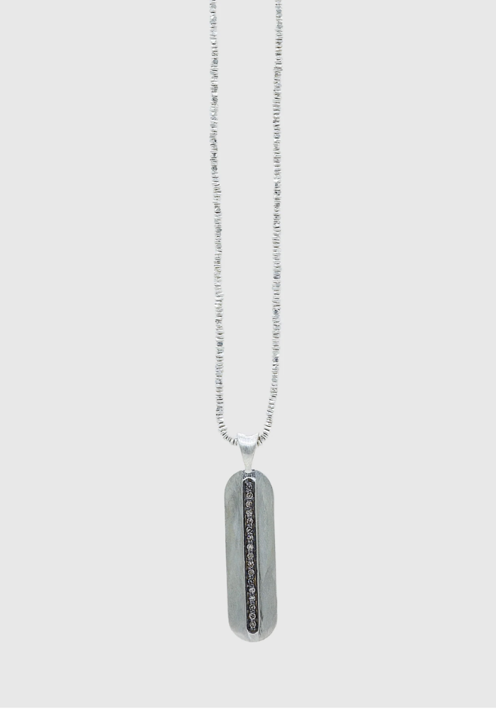 Collier Pépite Saphale Argenté - Baya Creation Paris