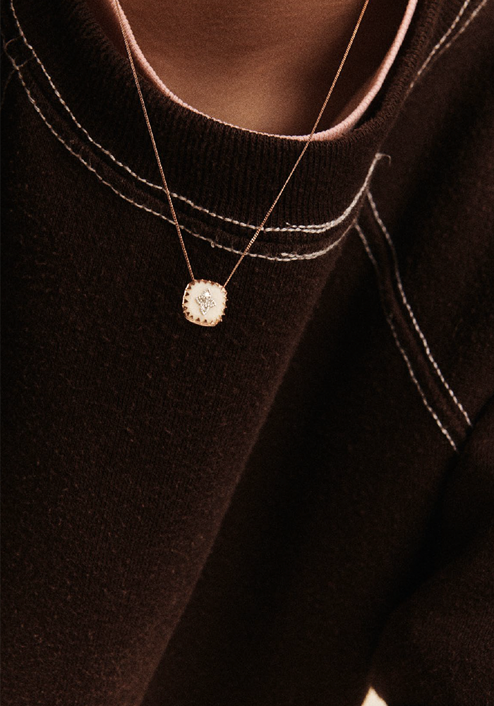 Pierrot Necklace N°2 White