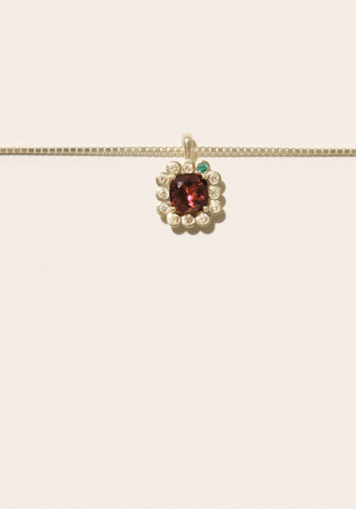 Collier Robin Grenat - Pascale Monvoisin