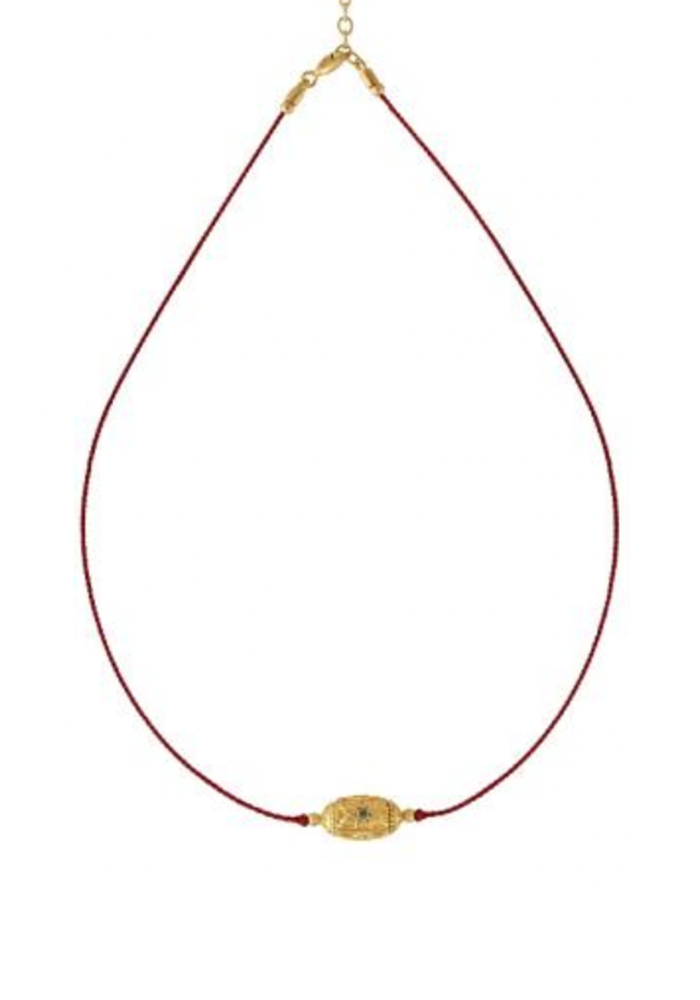 Collier Rakhi My Star 1 Fil Rouge - Dorothée Sausset