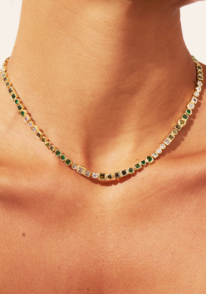 Collier Rivière Vert - Be Maad