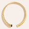 Collier Torque Minuit Obsidienne