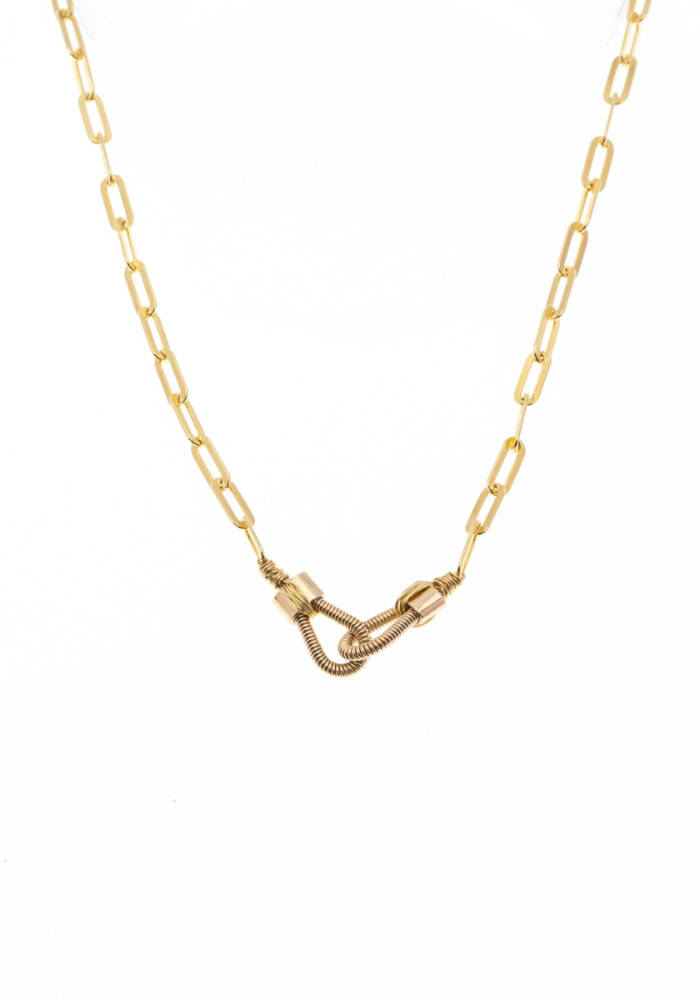 Collier You And Me Doré - Sing A Song