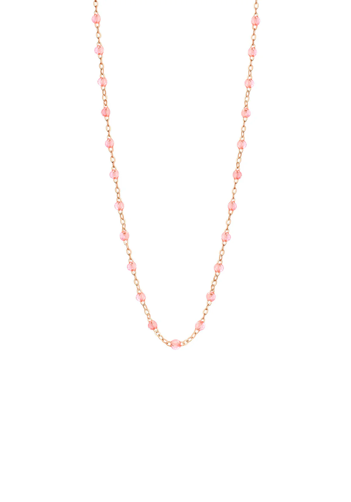 Collier Classique Gigi Or Rose Et Résines Rosée 42 cm - Gigi Clozeau