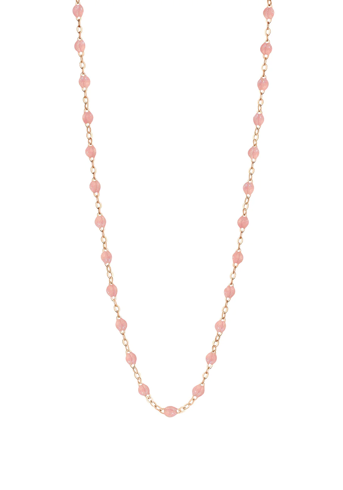 Collier Classique Gigi Or Rose Et Résines Blush 50cm - Gigi Clozeau