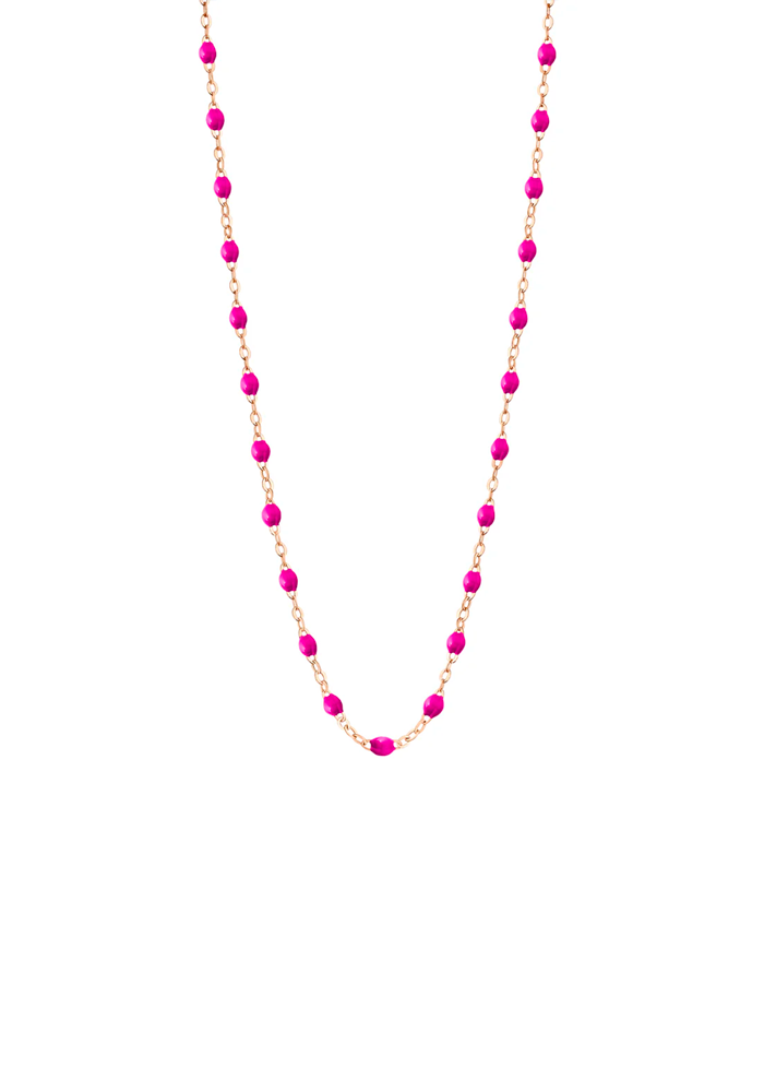 Collier Classique Gigi Or Rose Et Résines Bonbon 42cm - Gigi Clozeau