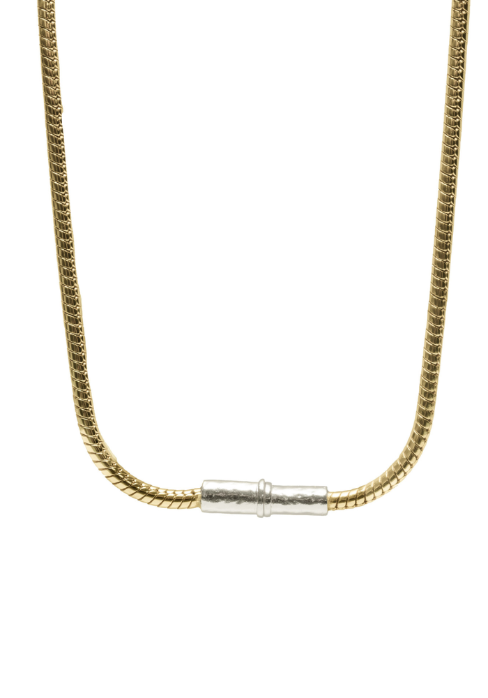 Collier Chaîne Serpent Doré Argenté - Sing A Song