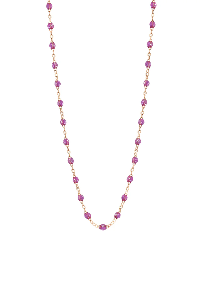 Collier Classique Gigi Or Rose Et Résines Galaxy 42 cm - Gigi Clozeau