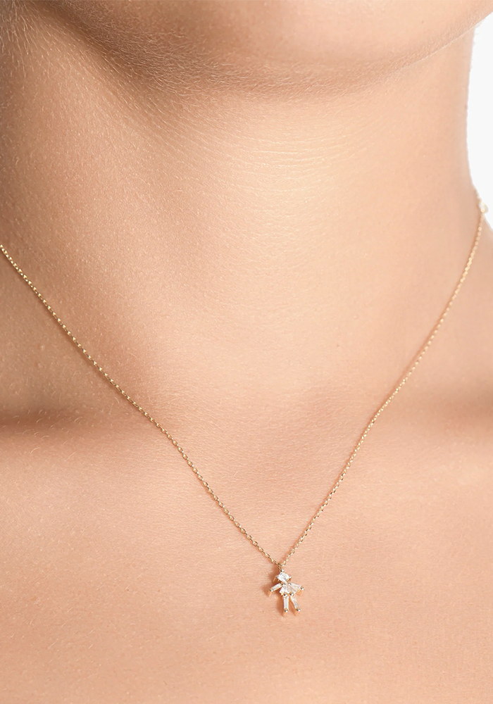 Collier Mini Fille Diamants - Little Ones Paris