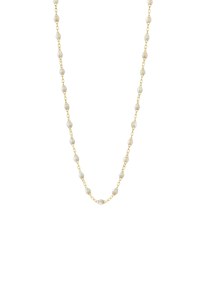 Collier Classique Gigi Or Jaune Et Résines Opale 42cm - Gigi Clozeau
