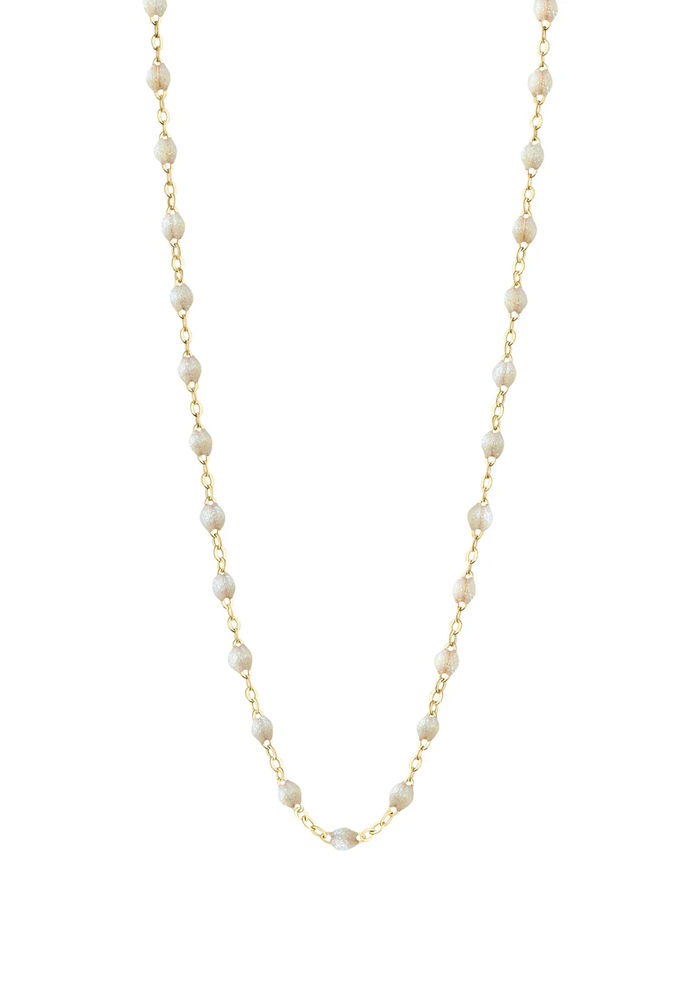 Gigi Classic Necklace Yellow Gold and Opal Resins 50cm