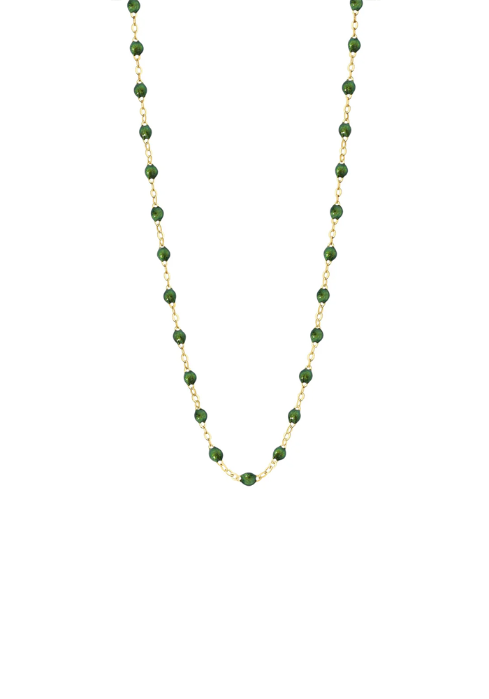 Collier Classique Gigi Or Jaune Et Résines Scarabée 42cm - Gigi Clozeau
