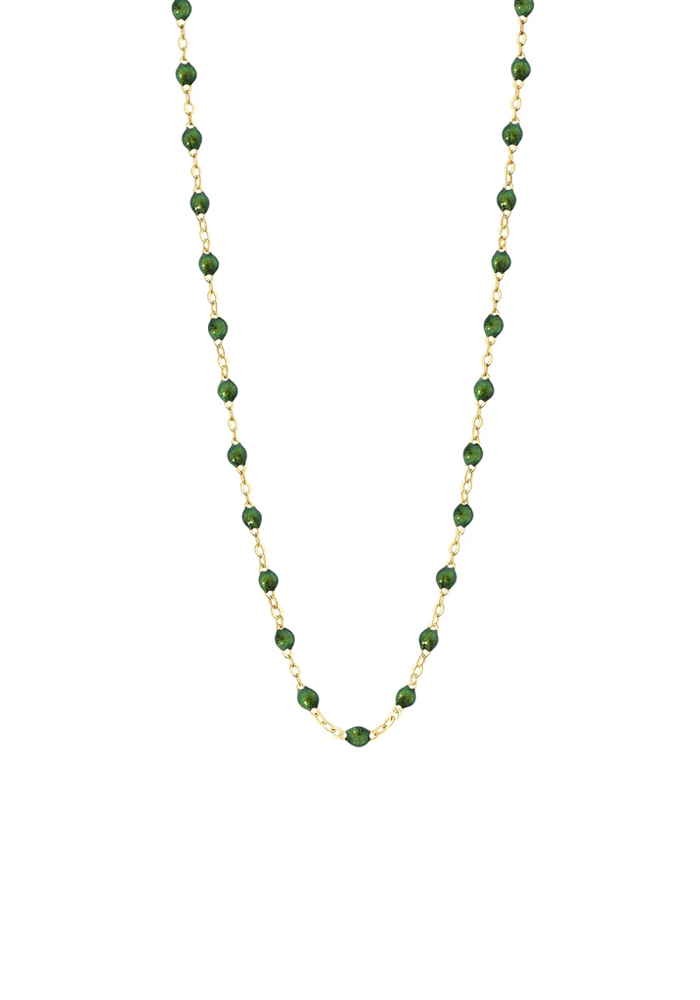 Collier Classique Gigi Or Jaune Et Résines Scarabée 45cm - Gigi Clozeau