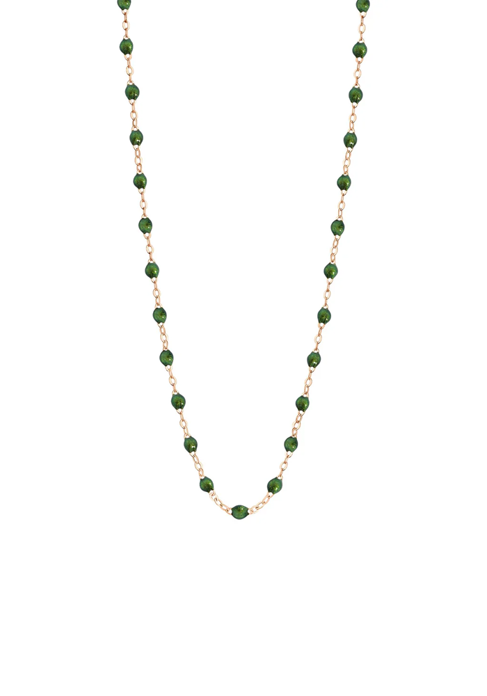 Gigi Classic Rose Gold and Resin Scarab Necklace 45cm