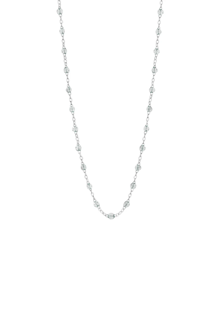 Collier Classique Gigi Or Blanc Et Résines Sparkle 42cm - Gigi Clozeau