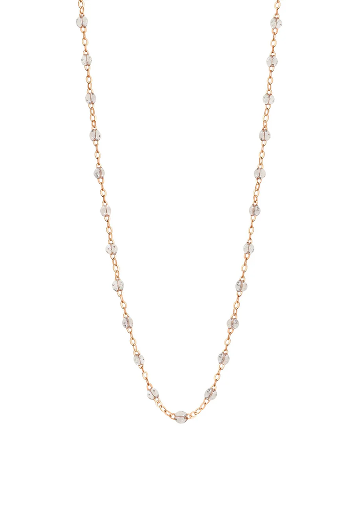 Collier Classique Gigi Or Rose & Perles Résines Sparkle - Gigi Clozeau