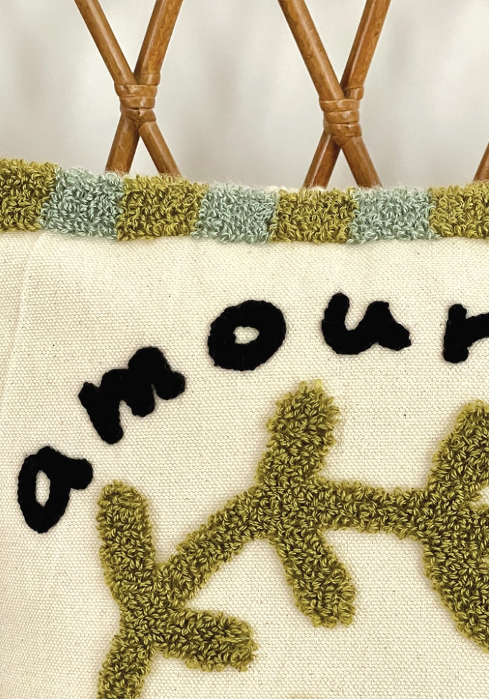 Coussin Influence Coquelicot Rouge - Sélectionné par Blush