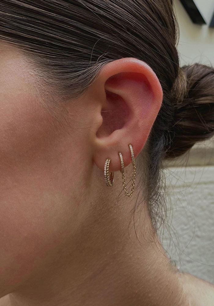 Boucle d'Oreille Claudia Double Créoles - Maison Baïka