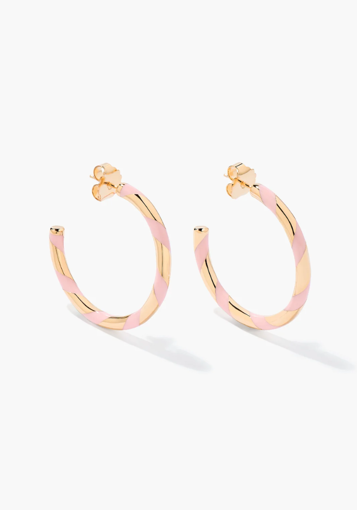 Créoles Positano Baby Pink - Aurélie Bidermann